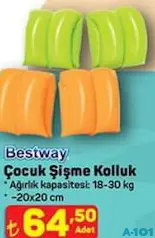 BESTWAY ÇOCUK ŞİŞME KOLLUK 20X20 CM fiyat ve kampanya bilgisi